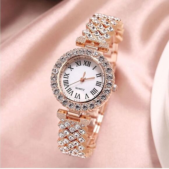 Rose Gold Watch and Tennis Bracelet Set - Picture 6 of 6
